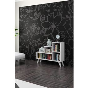 Decormet 030010080604040 Beyaz Nisa Kitaplık