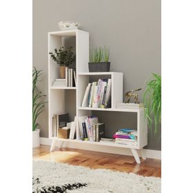 Decormet 030010080604040 Beyaz Nisa Kitaplık