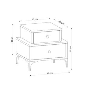 Decormet Albero Safir Meşe Komidin