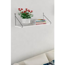 Decormet Armoni Beyaz 200X720 mm Duvar Rafı
