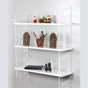 Decormet Armoni Beyaz - Parlak Beyaz 200X720 mm Duvar Rafı