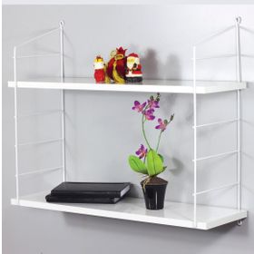 Decormet Armoni Beyaz - Parlak Beyaz 200X720 mm Duvar Rafı
