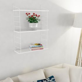 Decormet Armoni Beyaz - Parlak Beyaz 200X720 mm Duvar Rafı