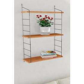 Decormet Armoni Ceviz 200X720 mm Duvar Rafı