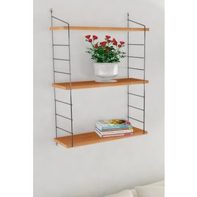 Decormet Armoni Ceviz 200X720 mm Duvar Rafı