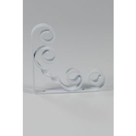 Decormet Burgulu 150 mm Beyaz Raf Altı Konsol