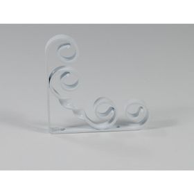 Decormet Burgulu 300 mm Beyaz Raf Altı Konsol