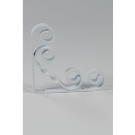 Decormet Burgulu 300 mm Beyaz Raf Altı Konsol