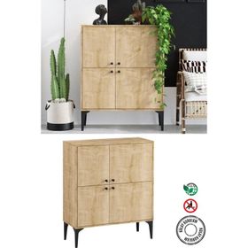 Decormet Capella DEC0008 90x35x115 cm Meşe Konsol