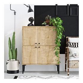 Decormet Capella DEC0008 90x35x115 cm Meşe Konsol
