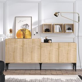 Decormet Dec-20059 Magne Safir Meşe Konsol