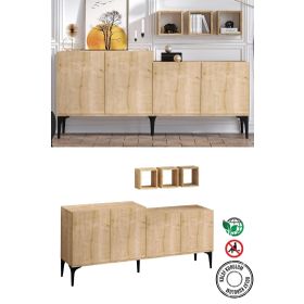 Decormet Dec-20059 Magne Safir Meşe Konsol