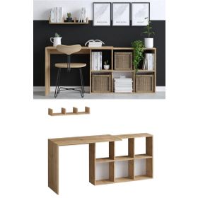 Decormet DEC0080 Blake 145x74 cm Meşe Çalışma Masası