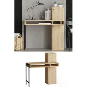 Decormet DEC0138 Dora 100x106 cm Meşe Çalışma Masası