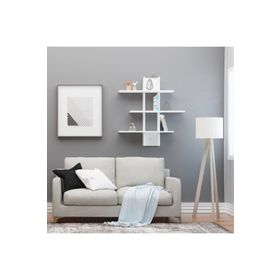 Decormet Defne Beyaz Duvar Rafı