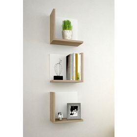 Decormet Fulya Patara Açık Kahverengi Duvar Rafı