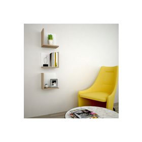 Decormet Fulya Patara Açık Kahverengi Duvar Rafı