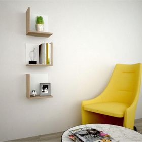 Decormet Fulya Patara Açık Kahverengi Duvar Rafı