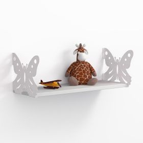 Decormet Kelebek Kırmızı - Parlak Beyaz Kitaplık