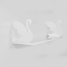 Decormet Kuğu Beyaz-Parlak Beyaz Raf Seti
