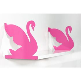 Decormet Kuğu Beyaz-Parlak Beyaz Raf Seti