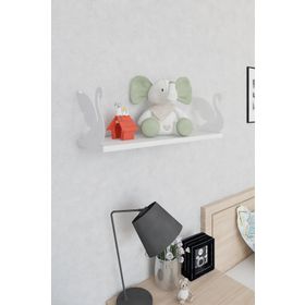 Decormet Kuğu Beyaz-Parlak Beyaz Raf Seti