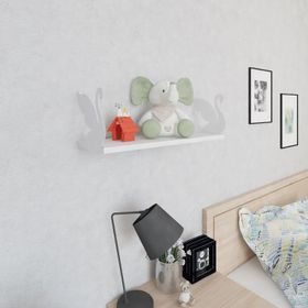 Decormet Kuğu Beyaz-Parlak Beyaz Raf Seti