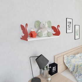 Decormet Kuğu Kırmızı+Parlak Beyaz Raf Seti