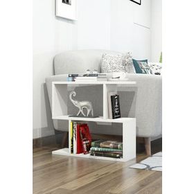 Decormet Lale Beyaz Duvar Rafı