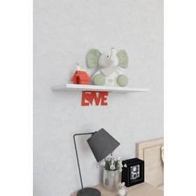 Decormet Love Kırmızı-Parlak Beyaz Raf Seti