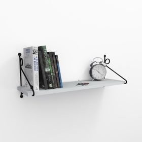 Decormet Seramoni 1 Raflı Beyaz Raf Seti