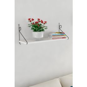 Decormet Seramoni 1 Raflı Beyaz Raf Seti