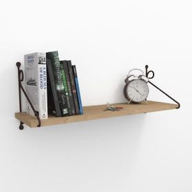 Decormet Seramoni 1 Raflı Safir Meşe Malibu Raf Seti