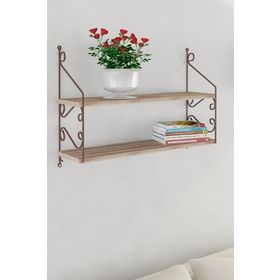 Decormet Seramoni 2 Raflı Sakramento Adena Raf Seti