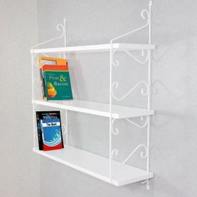 Decormet Seramoni 3 Raflı Beyaz Raf Seti