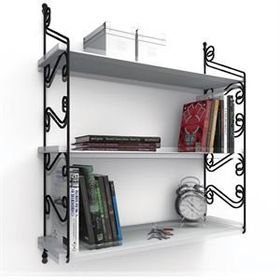 Decormet Seramoni 3 Raflı Beyaz Raf Seti