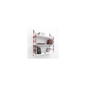Decormet Seramoni 3 Raflı Beyaz Raf Seti
