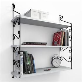 Decormet Seramoni 3 Raflı Beyaz Raf Seti