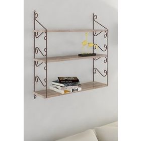 Decormet Seramoni 3 Raflı Sakramento Adena Raf Seti