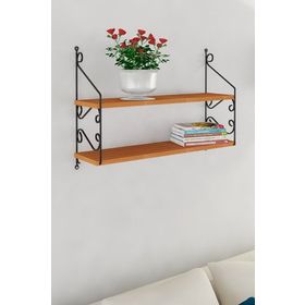 Decormet Seramoni2 Raflı Ceviz Raf Seti