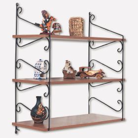 Decormet Seramoni2 Raflı Ceviz Raf Seti