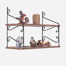Decormet Seramoni2 Raflı Ceviz Raf Seti