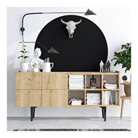 Decormet Sirius DEC0001 150x40x75 cm Meşe Konsol