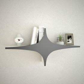 Decormet Susen Siyah Duvar Rafı
