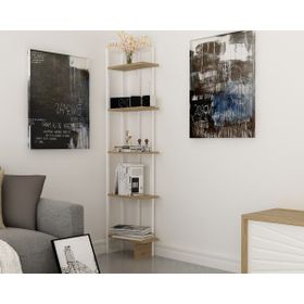 Decorotika Alıce Metal Beyaz Kitaplık
