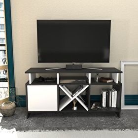 Decorotika Auburn Antrasit Beyaz Tv Ünitesi