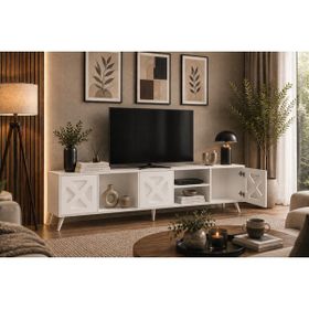 Decorotika Beyaz Sinef Tv Ünitesi
