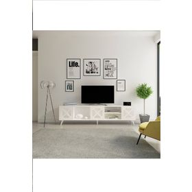 Decorotika Beyaz Sinef Tv Ünitesi
