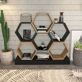 Decorotika Çiçek Siyah Ud Kitaplık