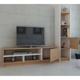 Decorotika Esbi 104 Beyaz-Teak Tv Ünitesi